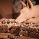 Hermes vetrine composition avec chiens